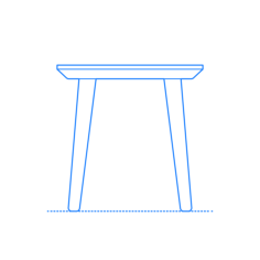 Furniture Side Tables Ikea Lisabo Side Table Tracing Svg Vector, Free Vectors File